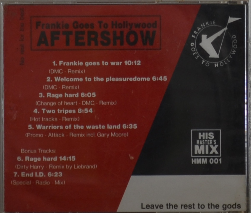 Aftershow bootleg CD
